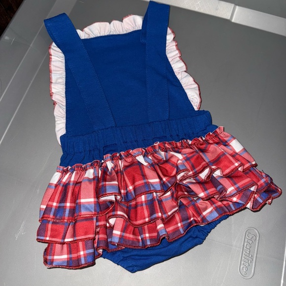 Blue and Red Baseball-Themed Kids One Piece- NWOT - Picture 2 of 3